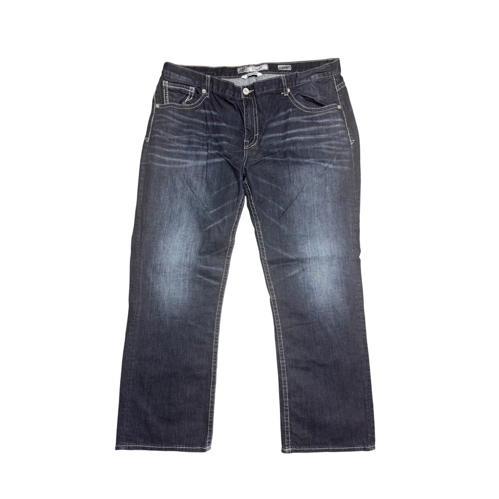 BKE Derek Bootleg Jeans Mens 42R Dark Wash Blue Denim